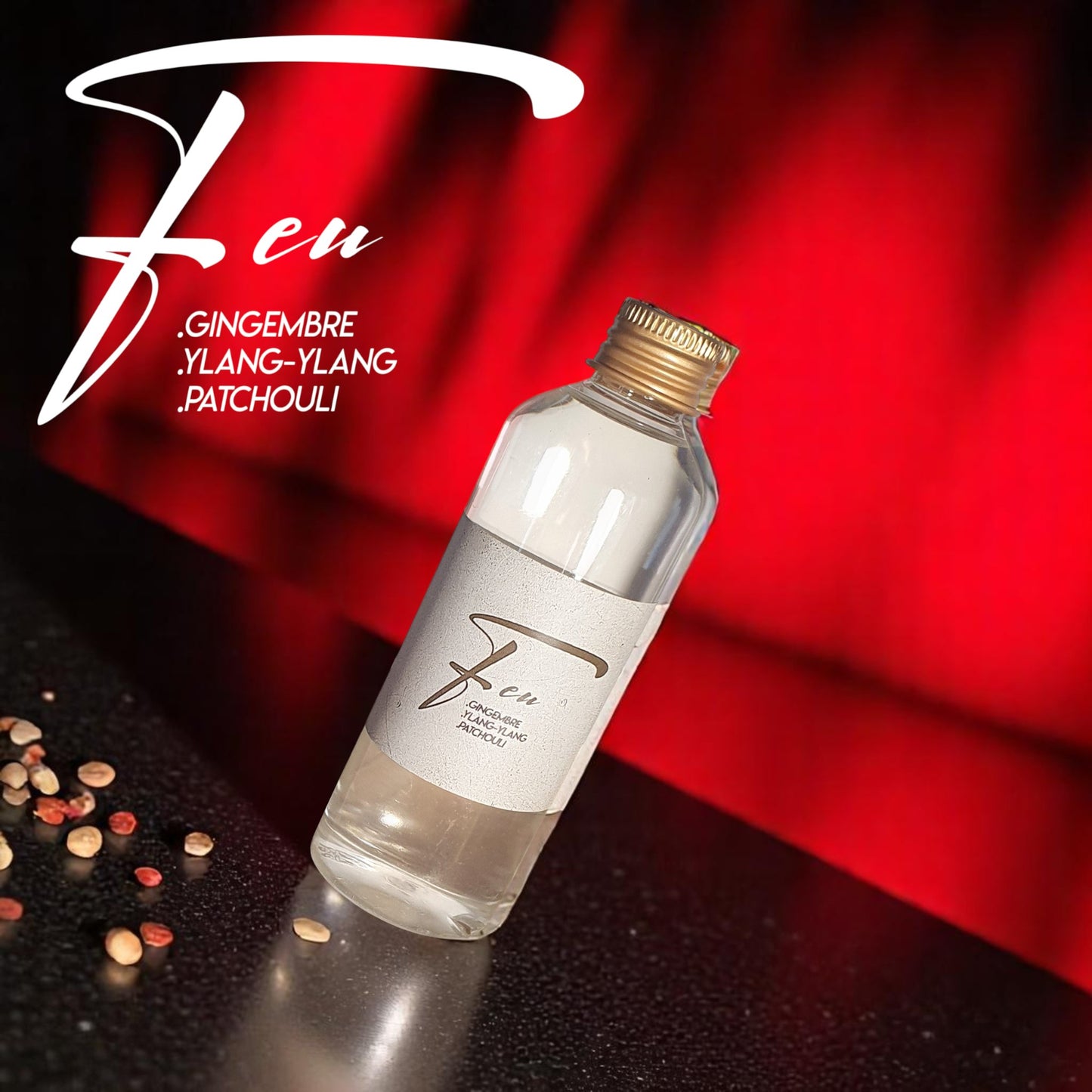 5. Feu – Flacon recharge 100 ml parfum d’ambiance naturel | Lisa Art