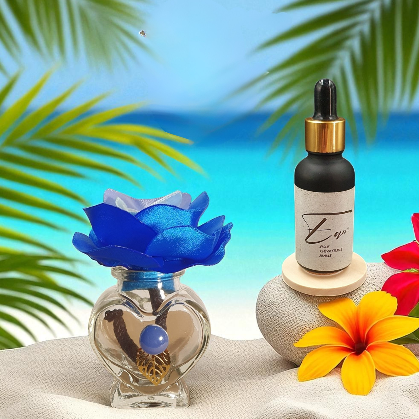 15. Diffuseur ICHI bleu azur avec parfum d’ambiance naturel | Lisa Art