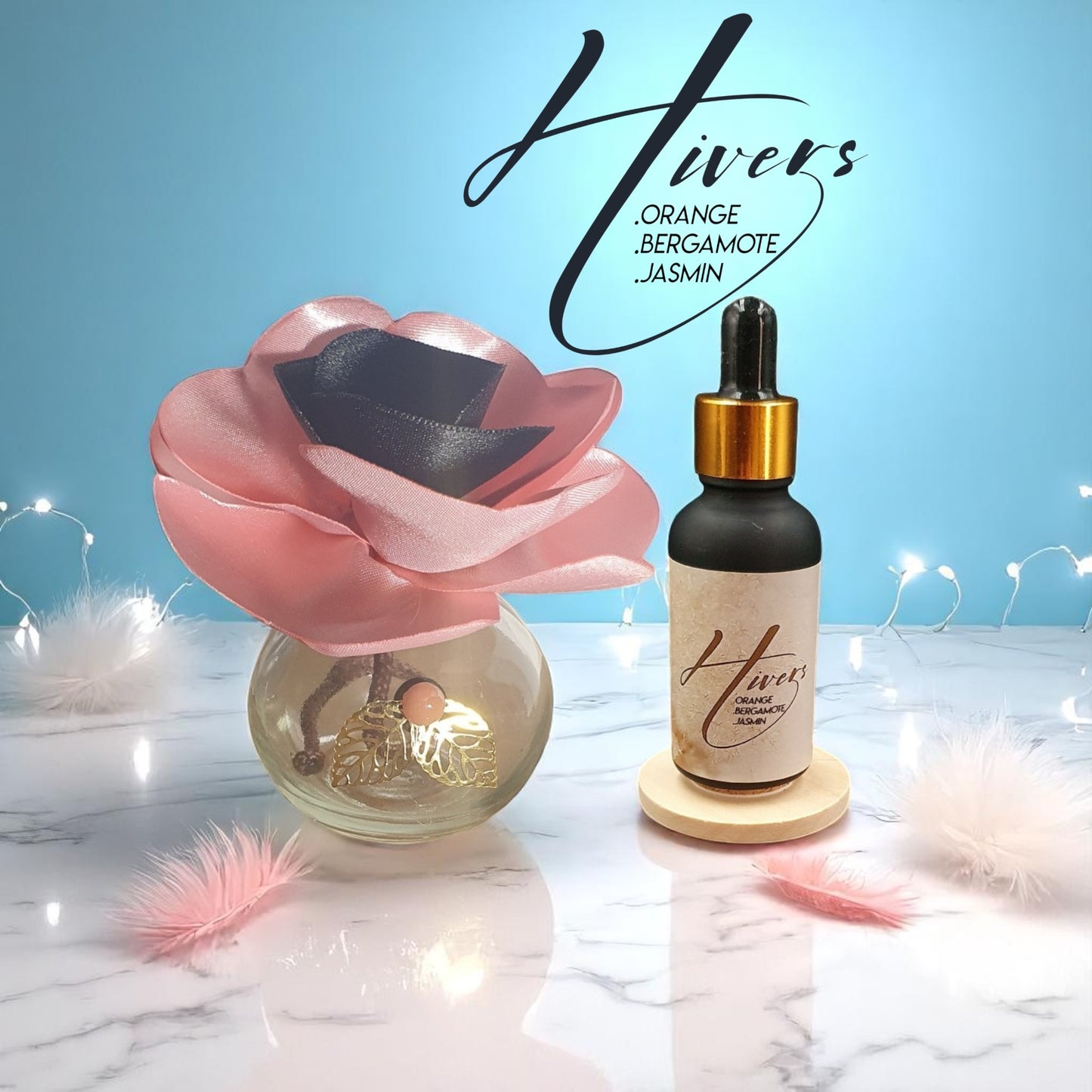 coffret go rose et noir avec son flacon hivers