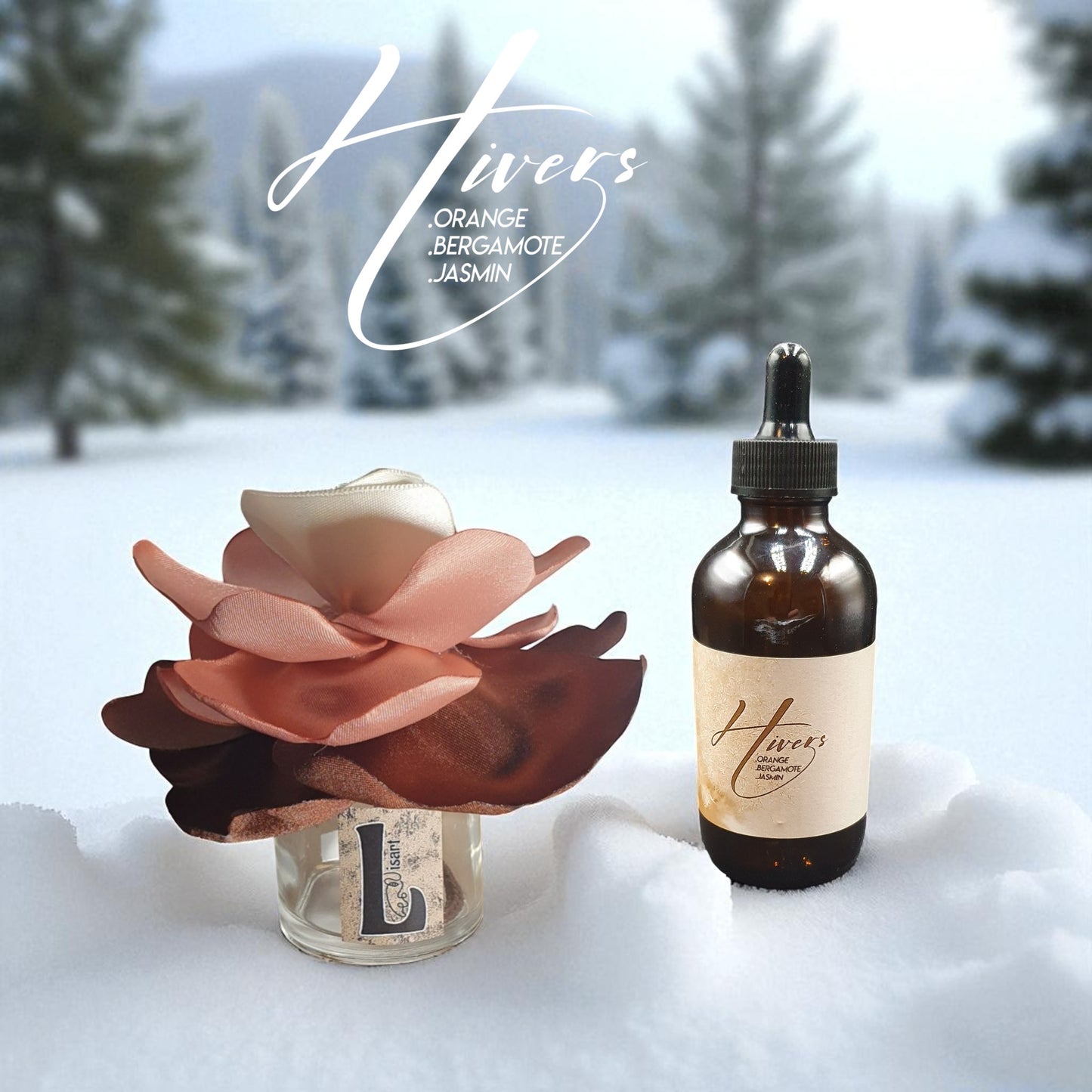 diffuseur fleur KYU avec le parfum d'ambiance naturel hivers