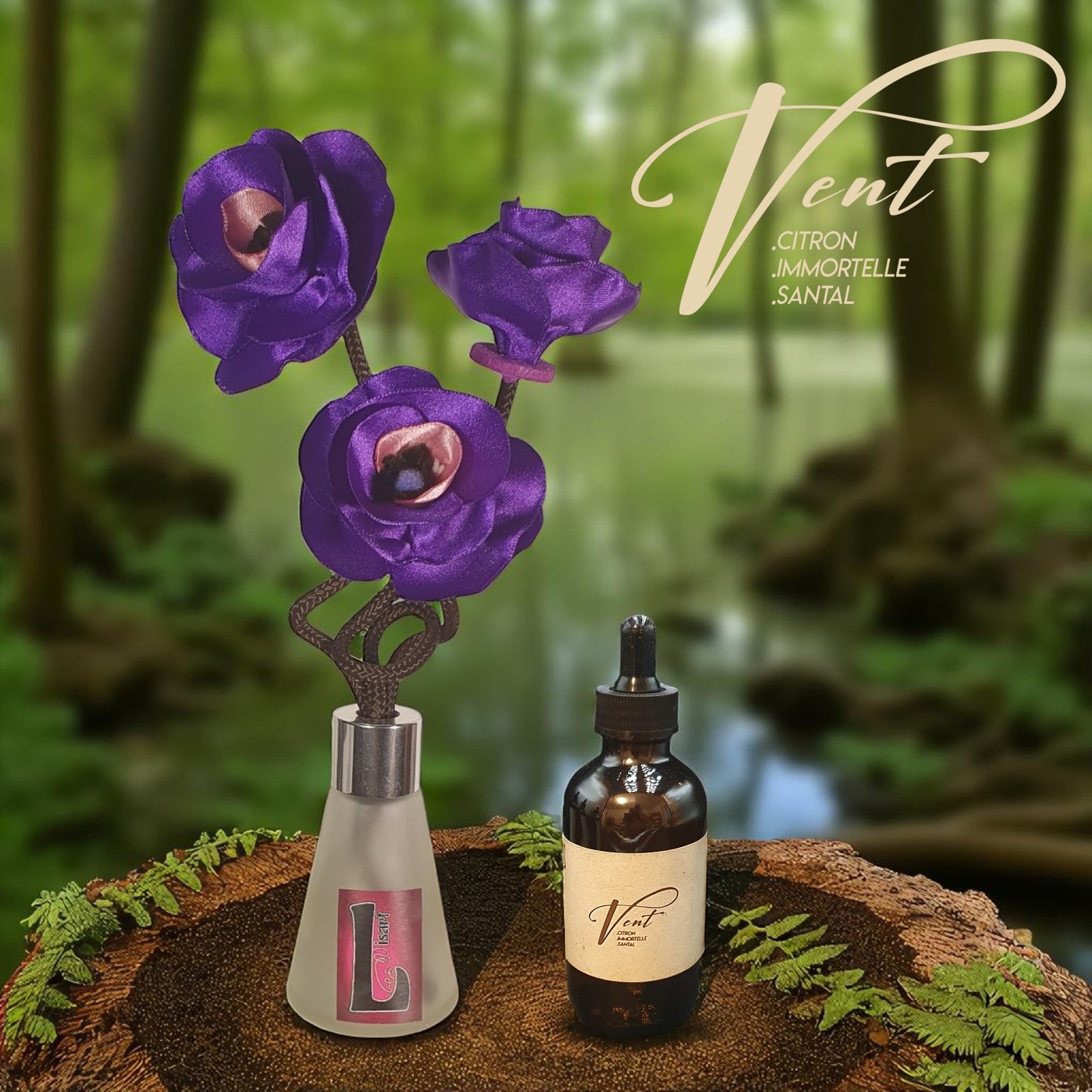 diffuseur panji avec son flacon de parfum d'ambiance naturel vent