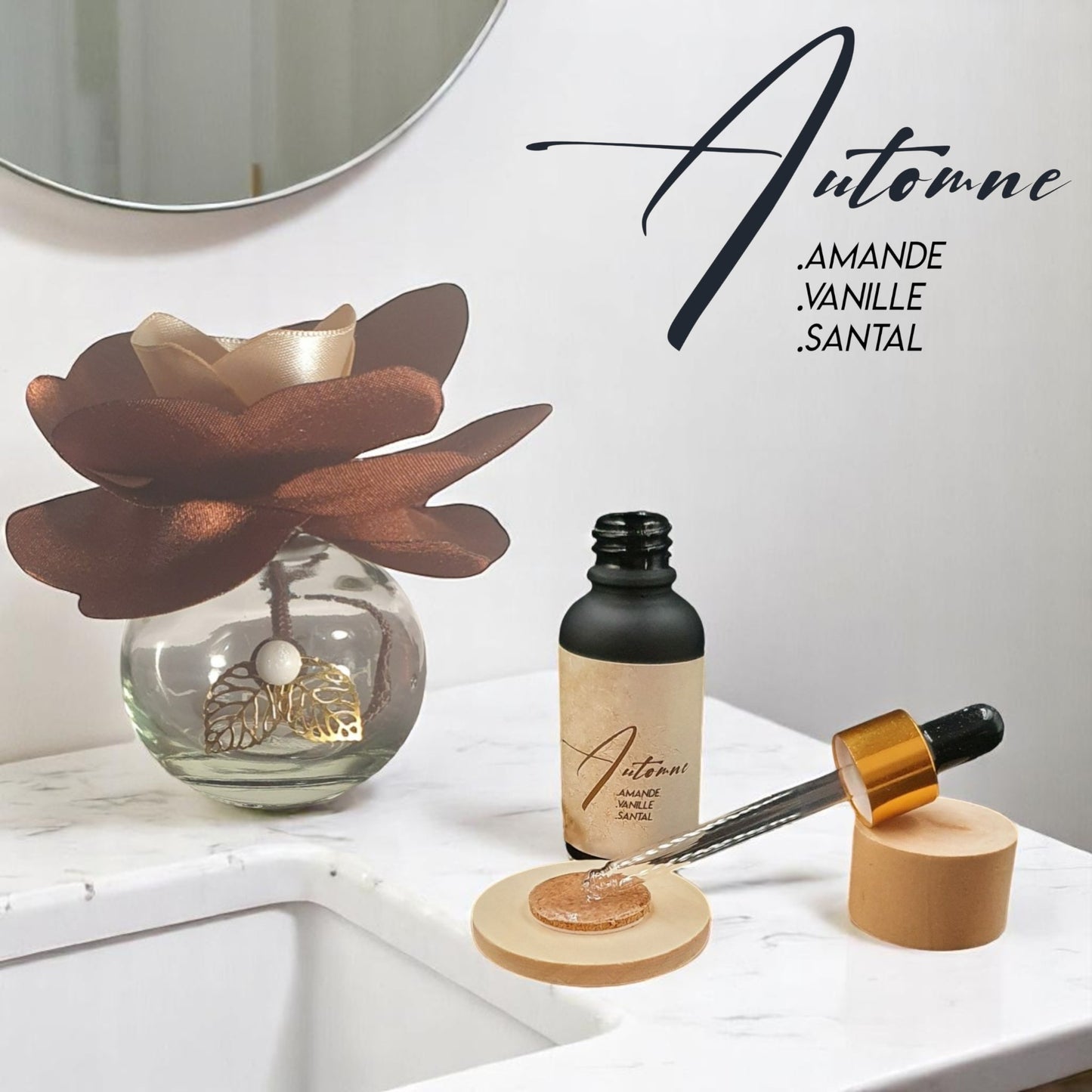 GO Automne fragrance set styled in seasonal setting