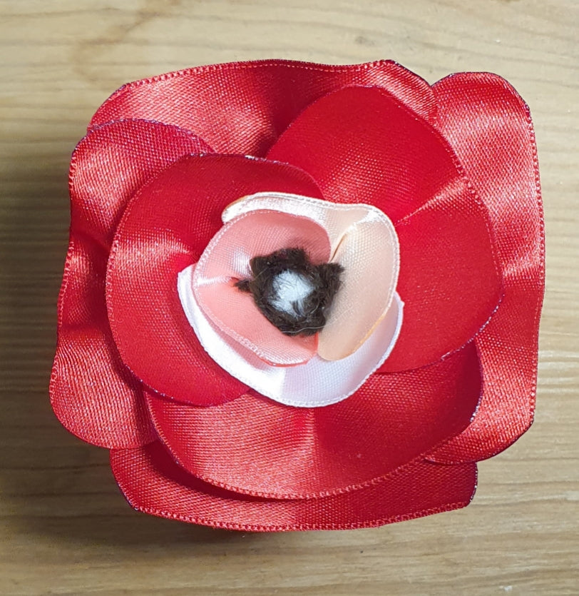 10 diffuseur fleur rouge vermillon