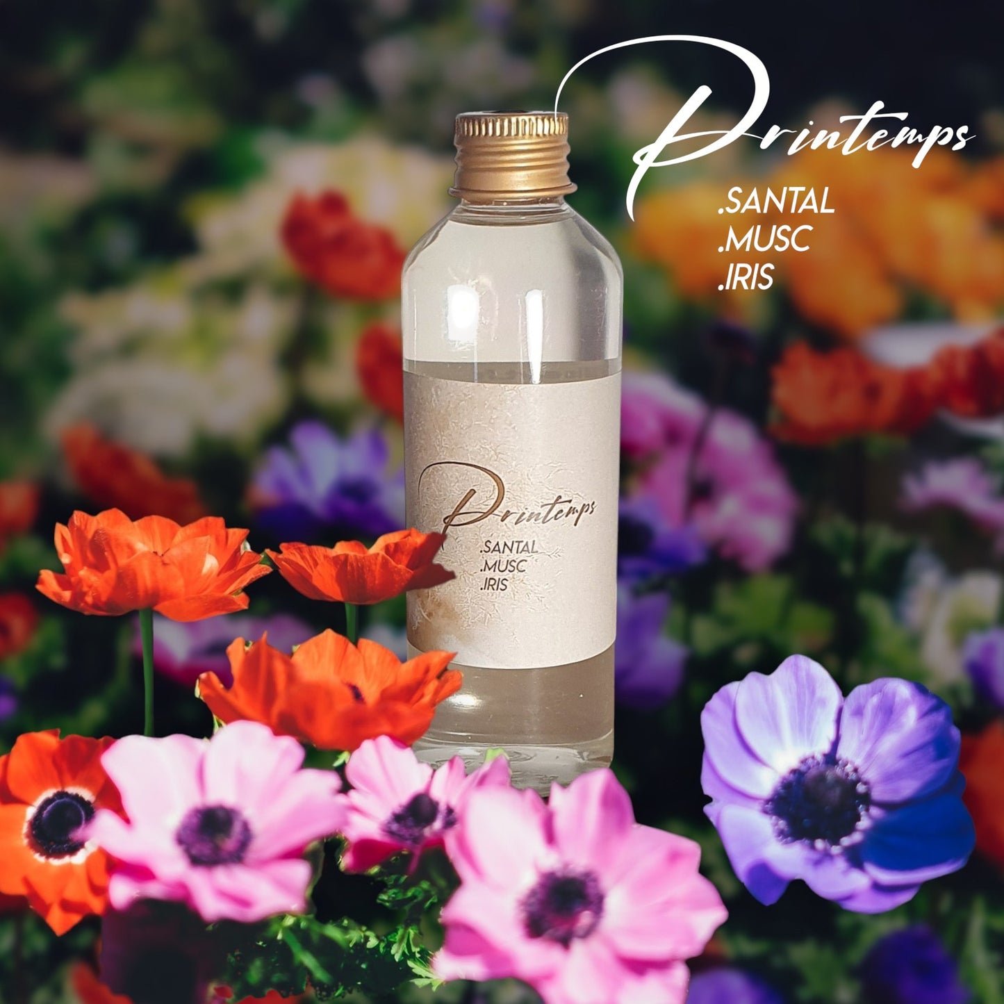 2. Printemps – Flacon recharge 100 ml parfum d’ambiance naturel | Lisa Art