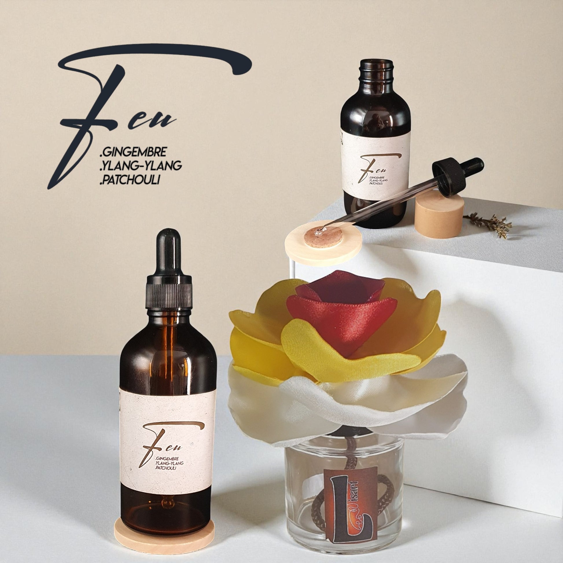 KYU FEU perfume bottle front view elegant design