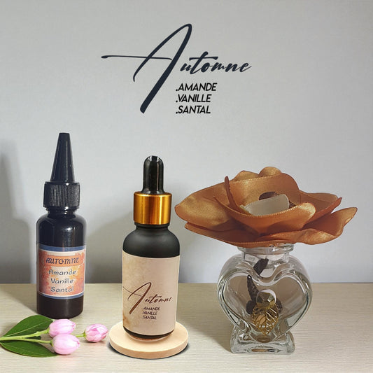 4 coffret ichi avec diffuseur fleur écureuil flacon parfum d'ambiance et sa recharge