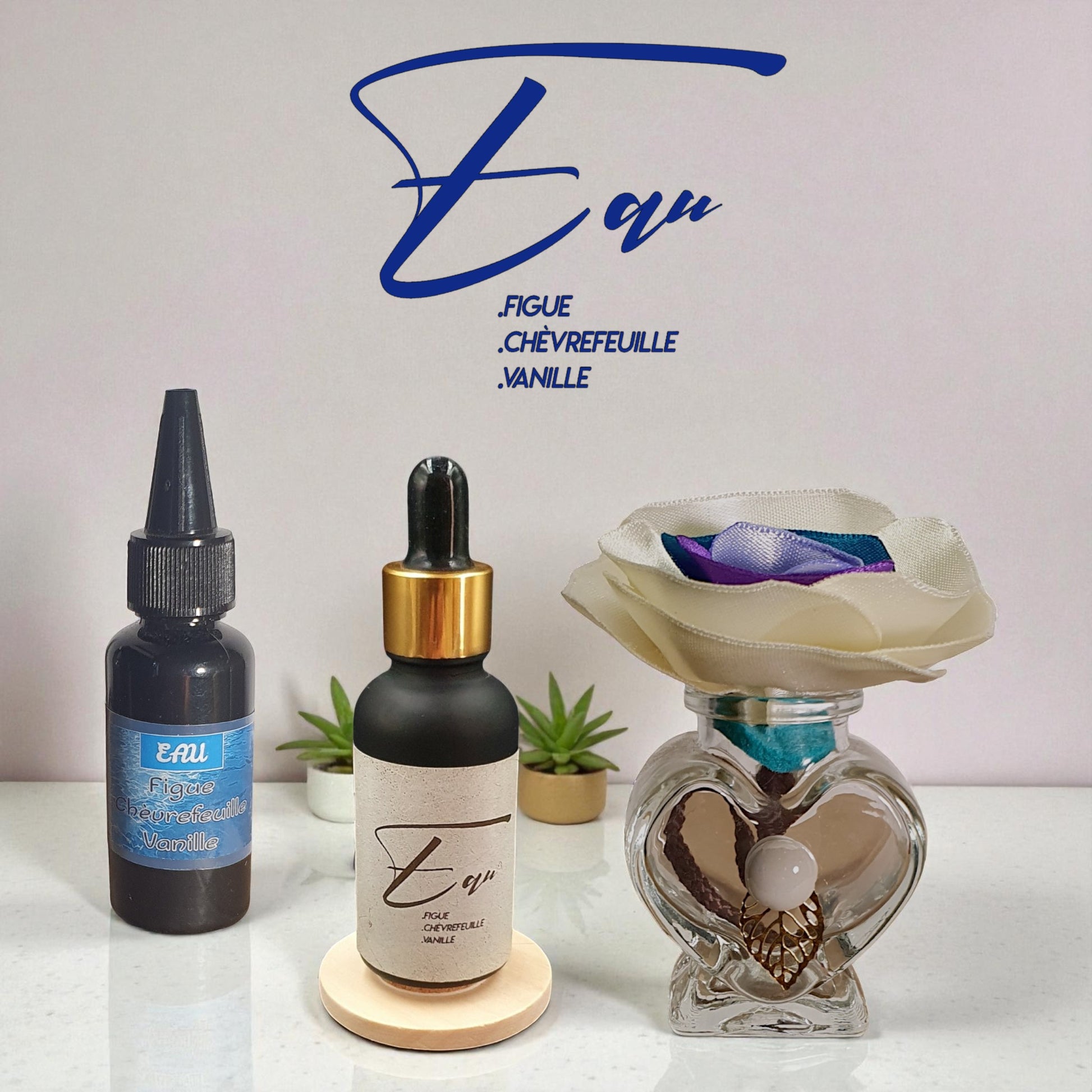 7 coffret ichi avec diffuseur fleur sable clair flacon parfum d'ambiance et sa recharge