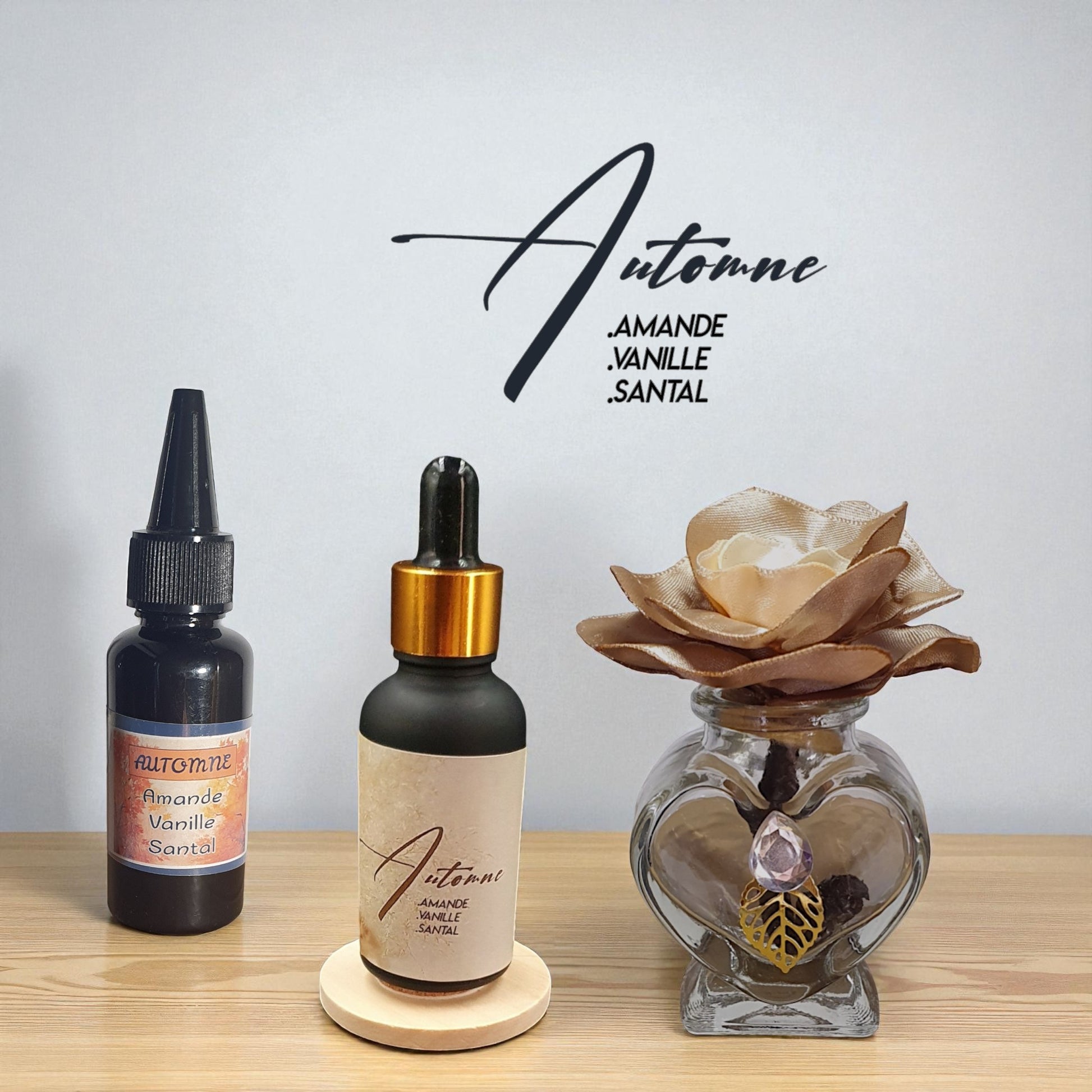 9 coffret ichi avec diffuseur fleur brun rosé flacon parfum et sa recharge