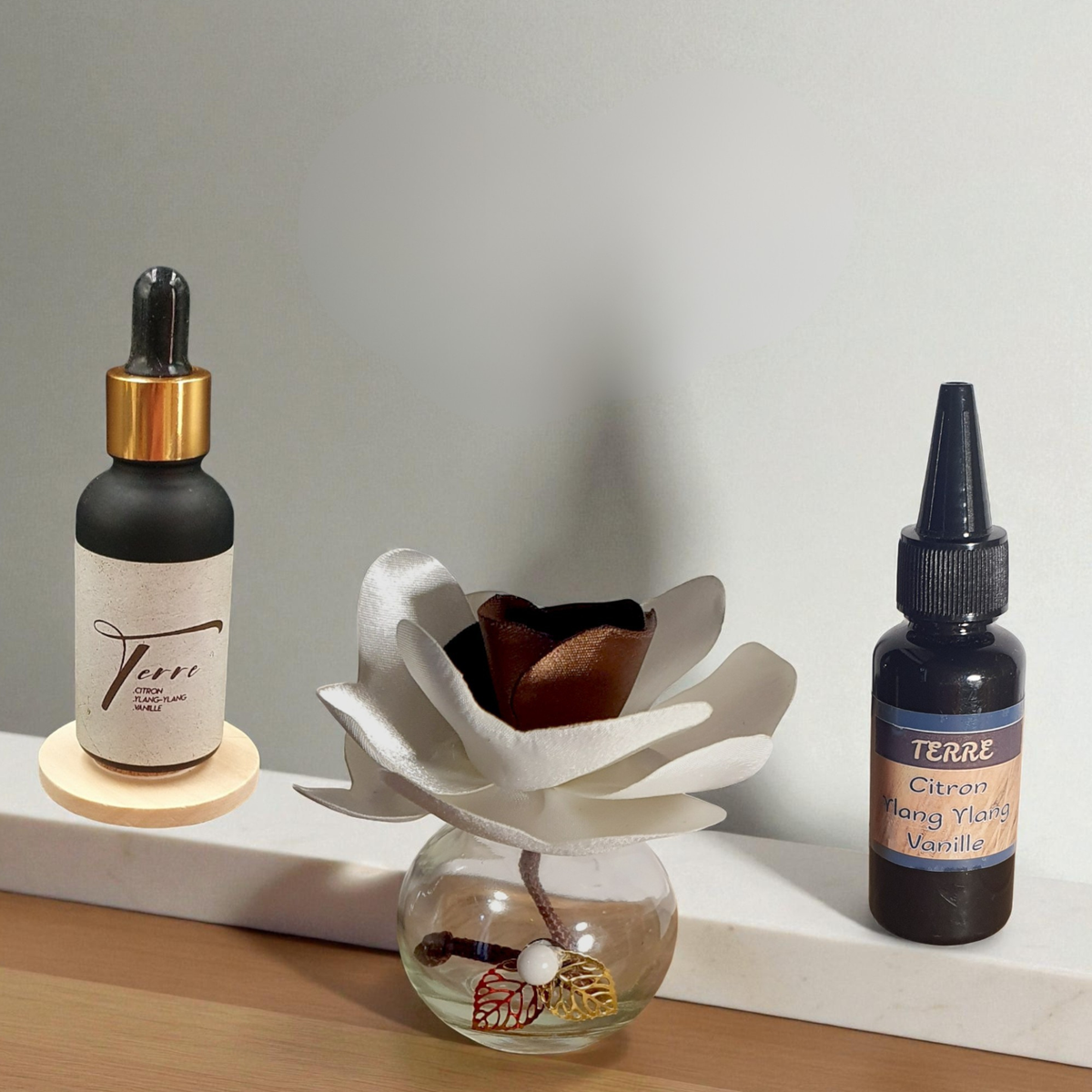 14. Diffuseur GO crème et marron avec Parfum d'Ambiance Naturel | Lisa Art