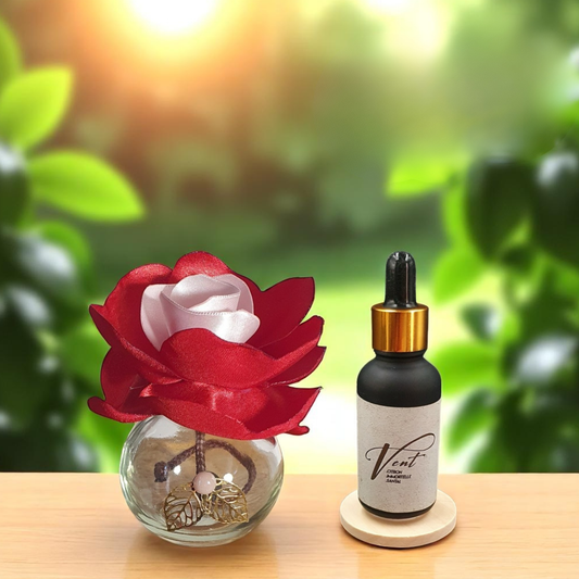 18.  Diffuseur GO rouge et blanc avec Parfum d'Ambiance Naturel | Lisa Art