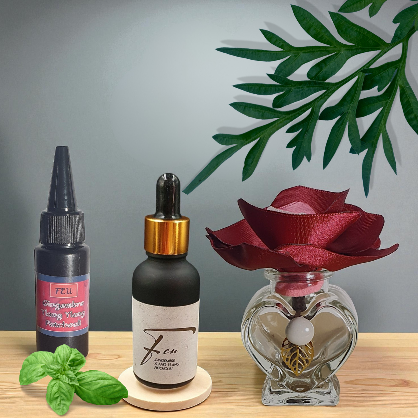 6. Diffuseur ICHI rouge Bordeau avec parfum d'ambiance naturel | Lisa Art