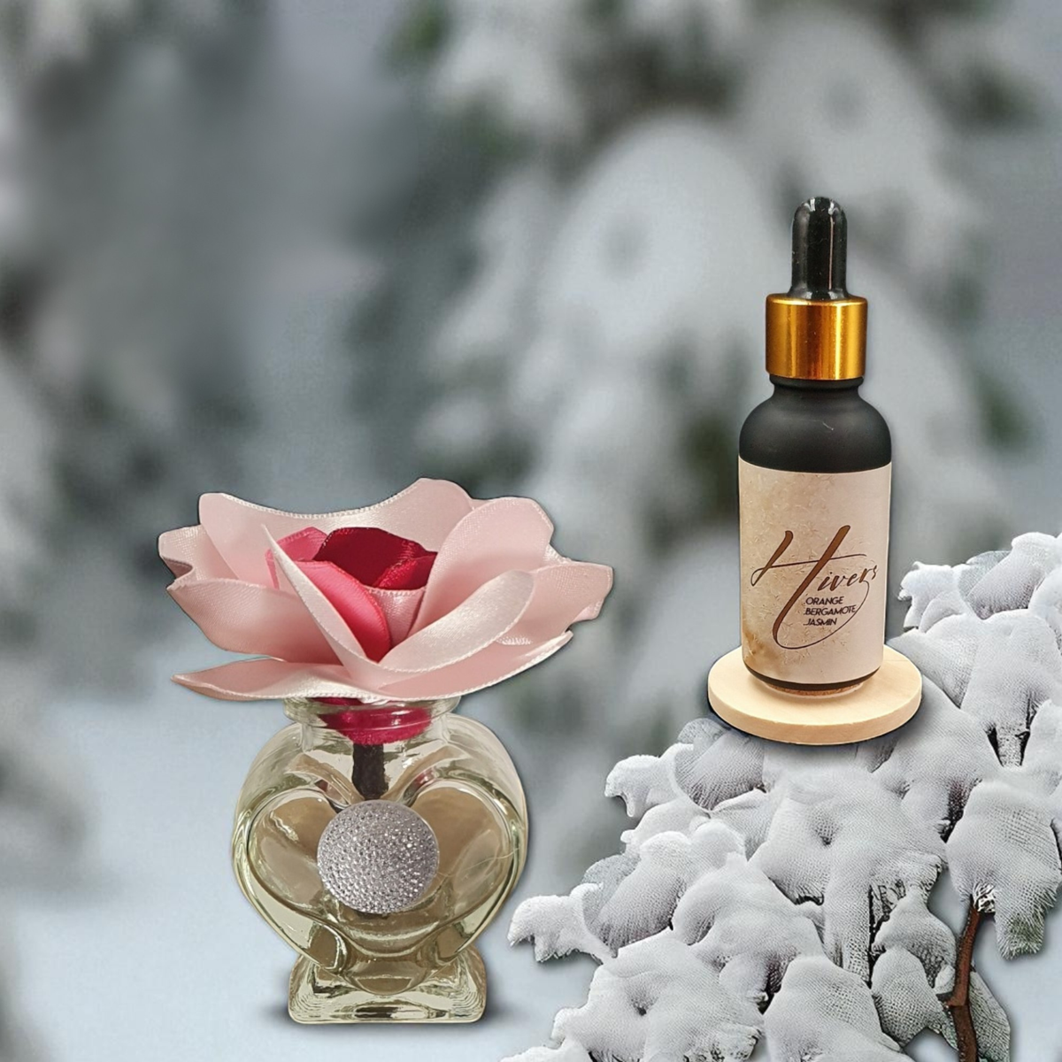 12. Diffuseur ICHI bouton de rose avec parfum d'ambiance naturel | Lisa Art