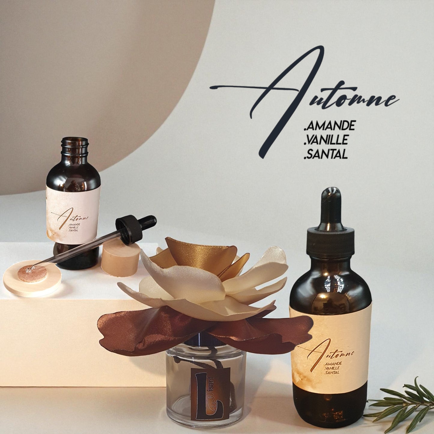 coffret diffuseur fleur KYU avec son parfum d'ambiance naturel automne