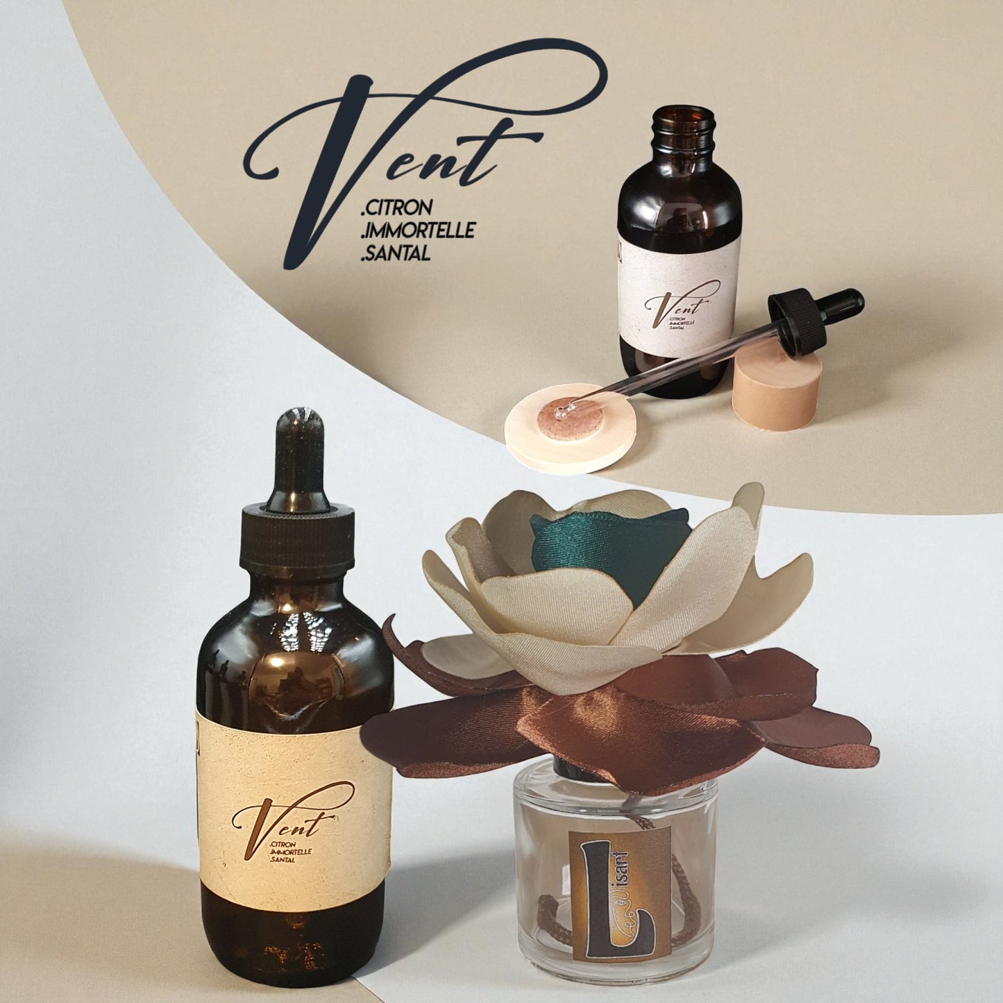   coffret fleur KYU  avec son parfum d'ambiance naturel vent  