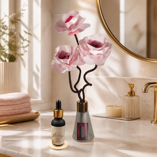1. Diffuseur PANJI bouton de rose avec parfum d'ambiance naturel | Lisa Art