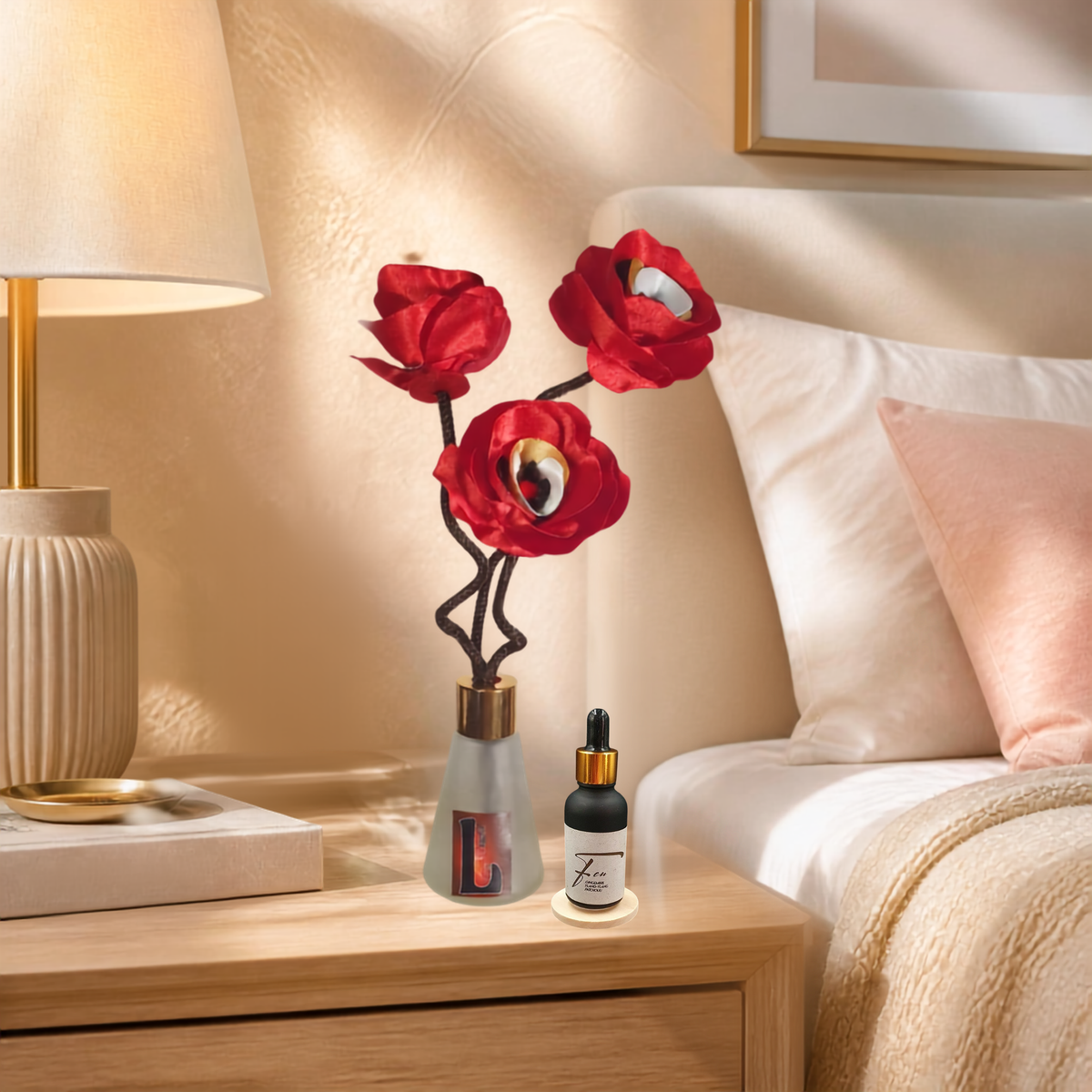 9. Diffuseur PANJI rouge avec parfum d'ambiance naturel | Lisa Art