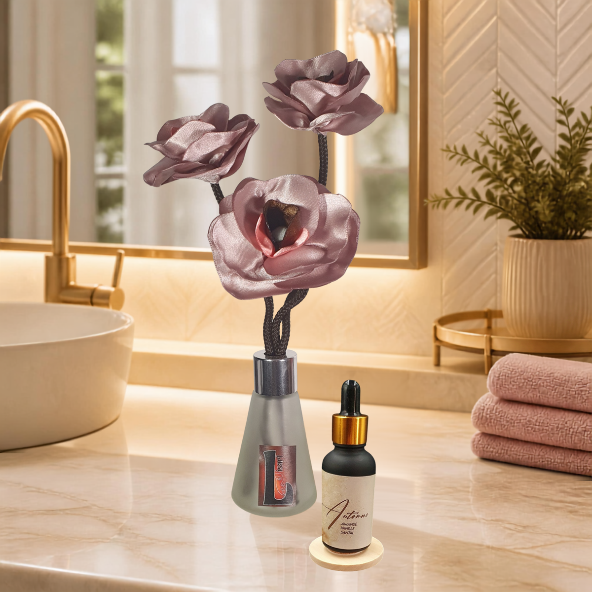 2. Diffuseur PANJI violet clair  avec parfum d'ambiance naturel | Lisa Art