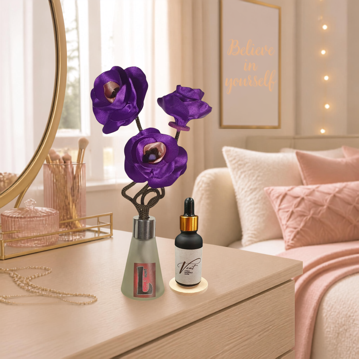 12. Diffuseur PANJI violet avec parfum d'ambiance naturel | Lisa Art