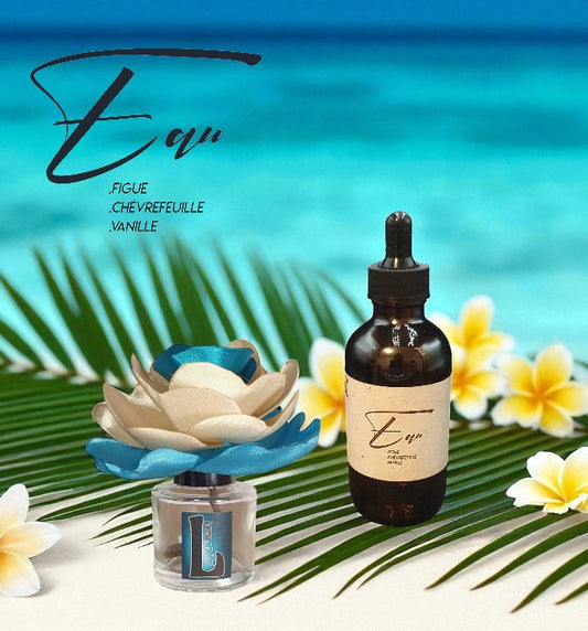 diffuseur fleur blanche KYU  avec parfum d'ambiance naturel eau