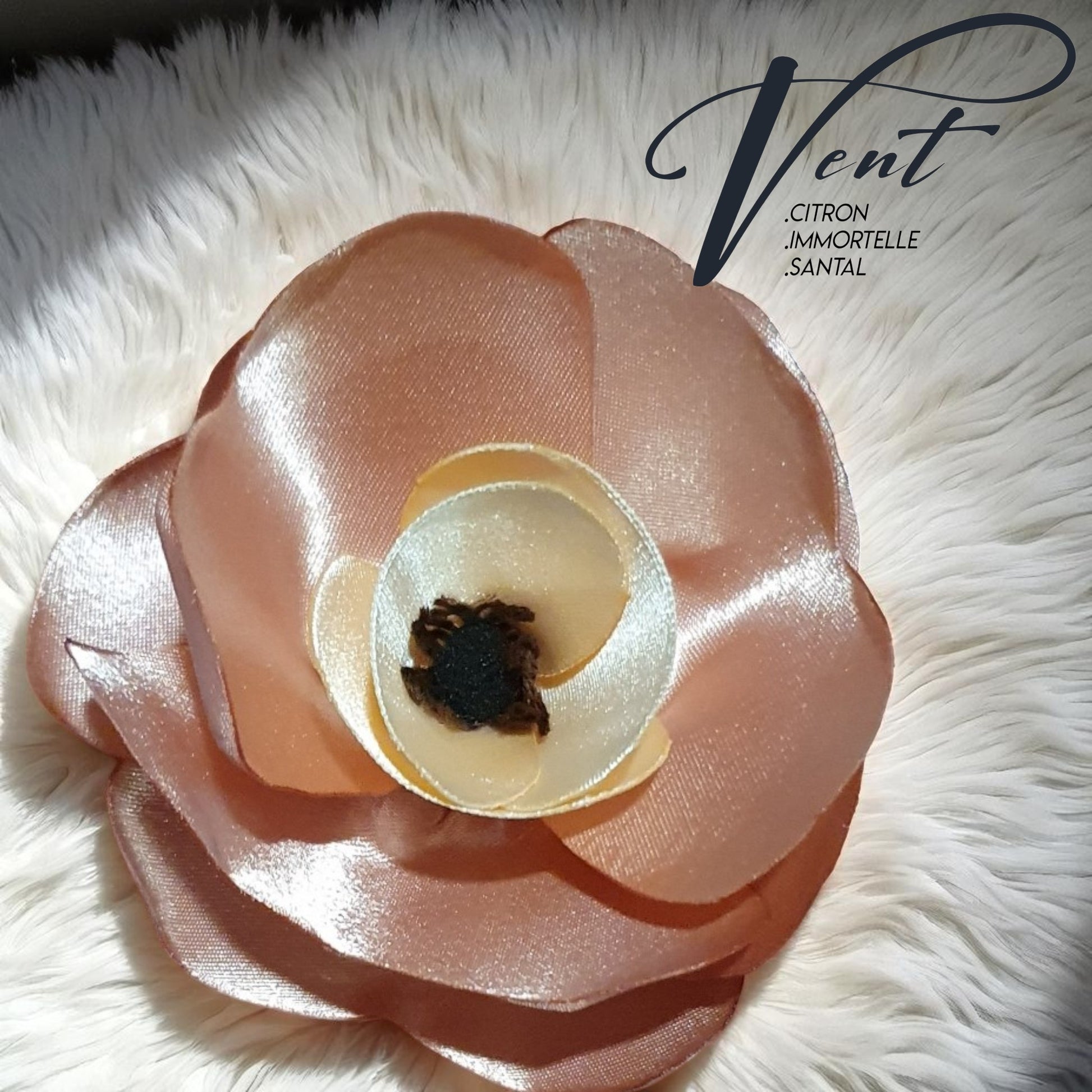diffuseur fleur vieux rose