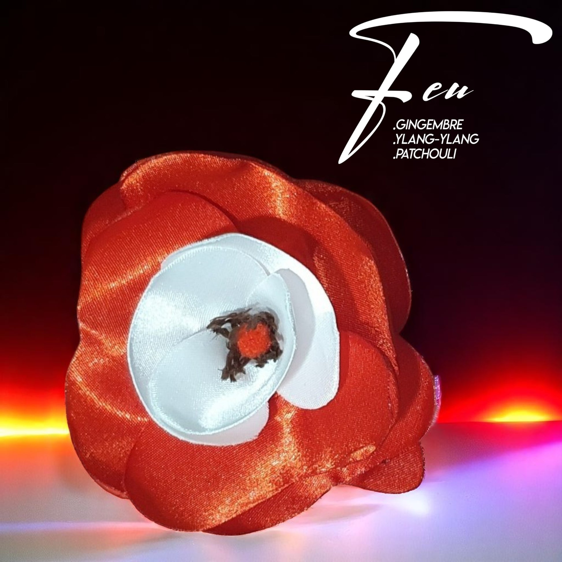 diffuseur go  fleur de satin rouge
