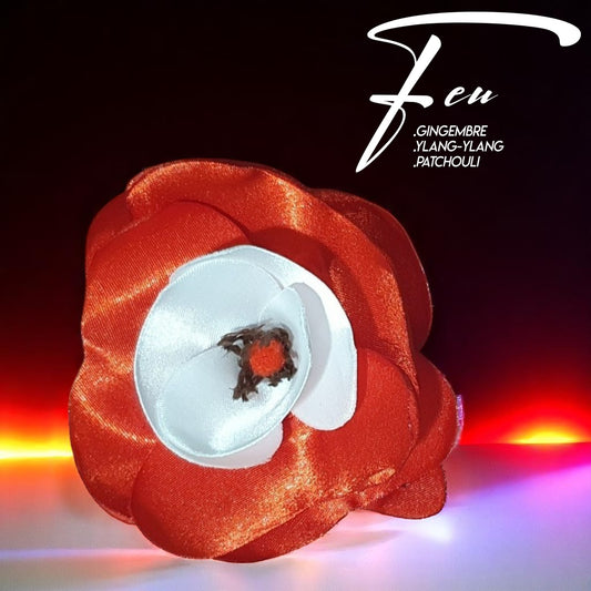 diffuseur go  fleur de satin rouge