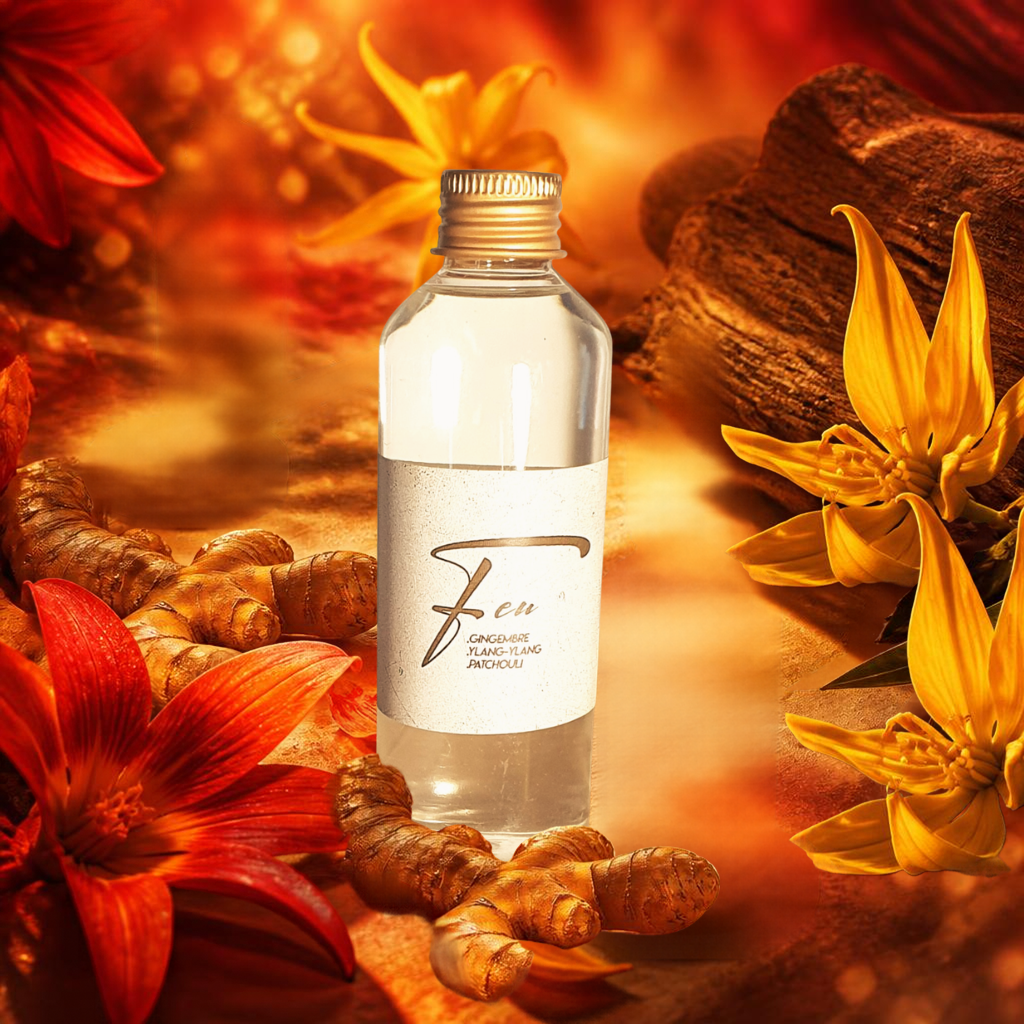 5. Feu – Flacon recharge 100 ml parfum d’ambiance naturel | Lisa Art