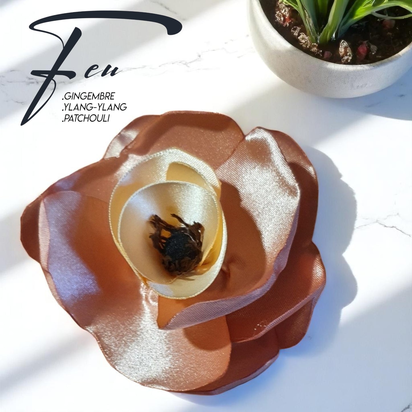 fleur NI parfumé avec le parfum d'ambiance feu