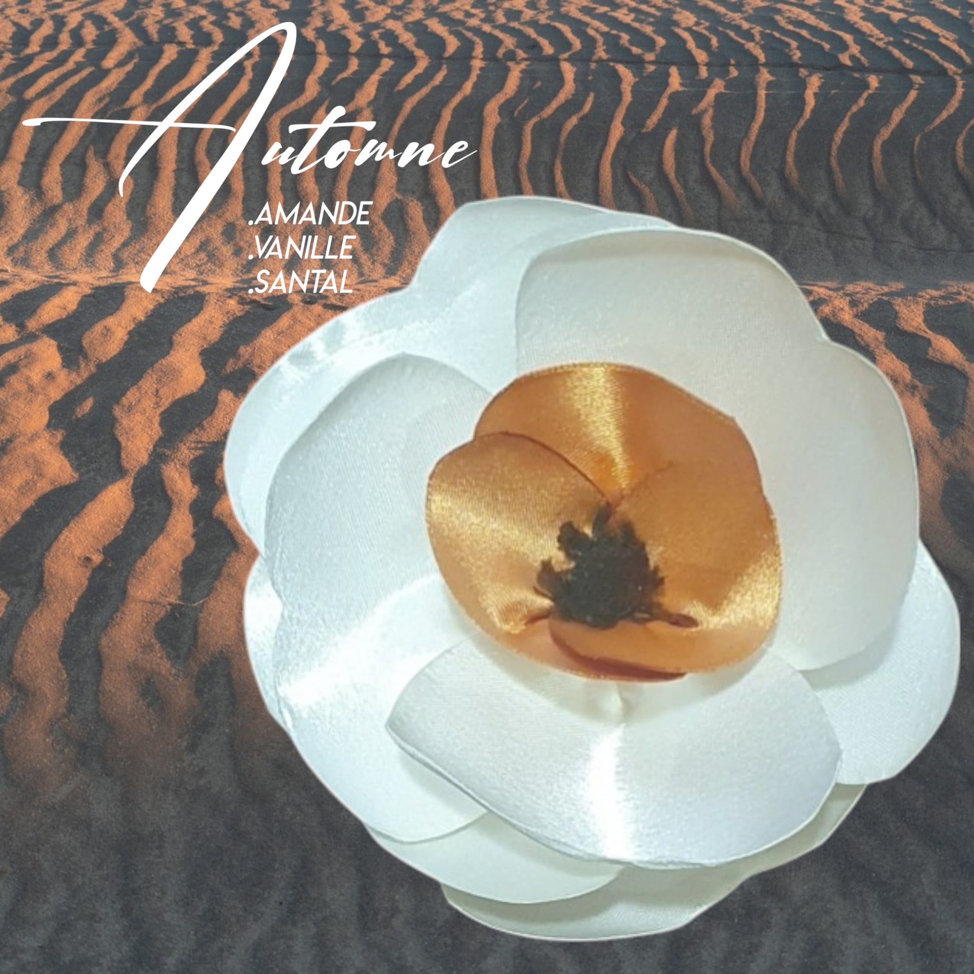fleur en satin go diffuseur de parfum automne