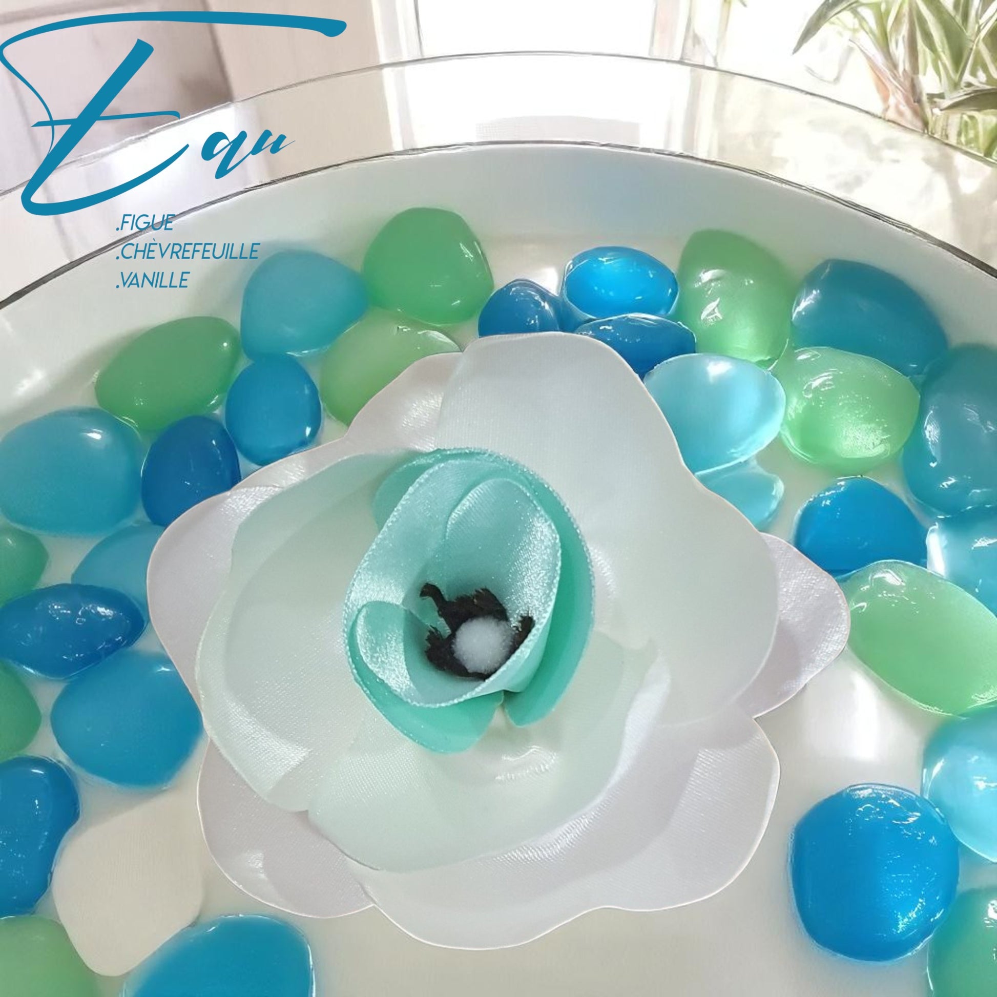 fleur satin blanc et bambou diffuseur de parfum eau