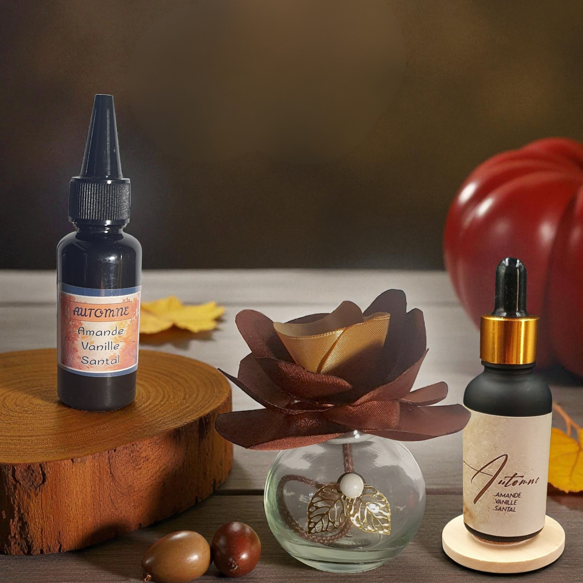 8. Diffuseur GO marron/crème avec Parfum d'Ambiance Naturel | Lisa Art