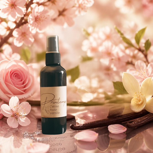 1. Printemps – Flacon spray 100 ml parfum d’ambiance naturel | Lisa Art