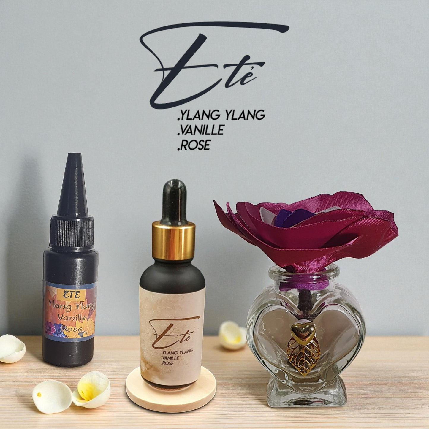 ICHI Été fragrance set with bright, vibrant colors