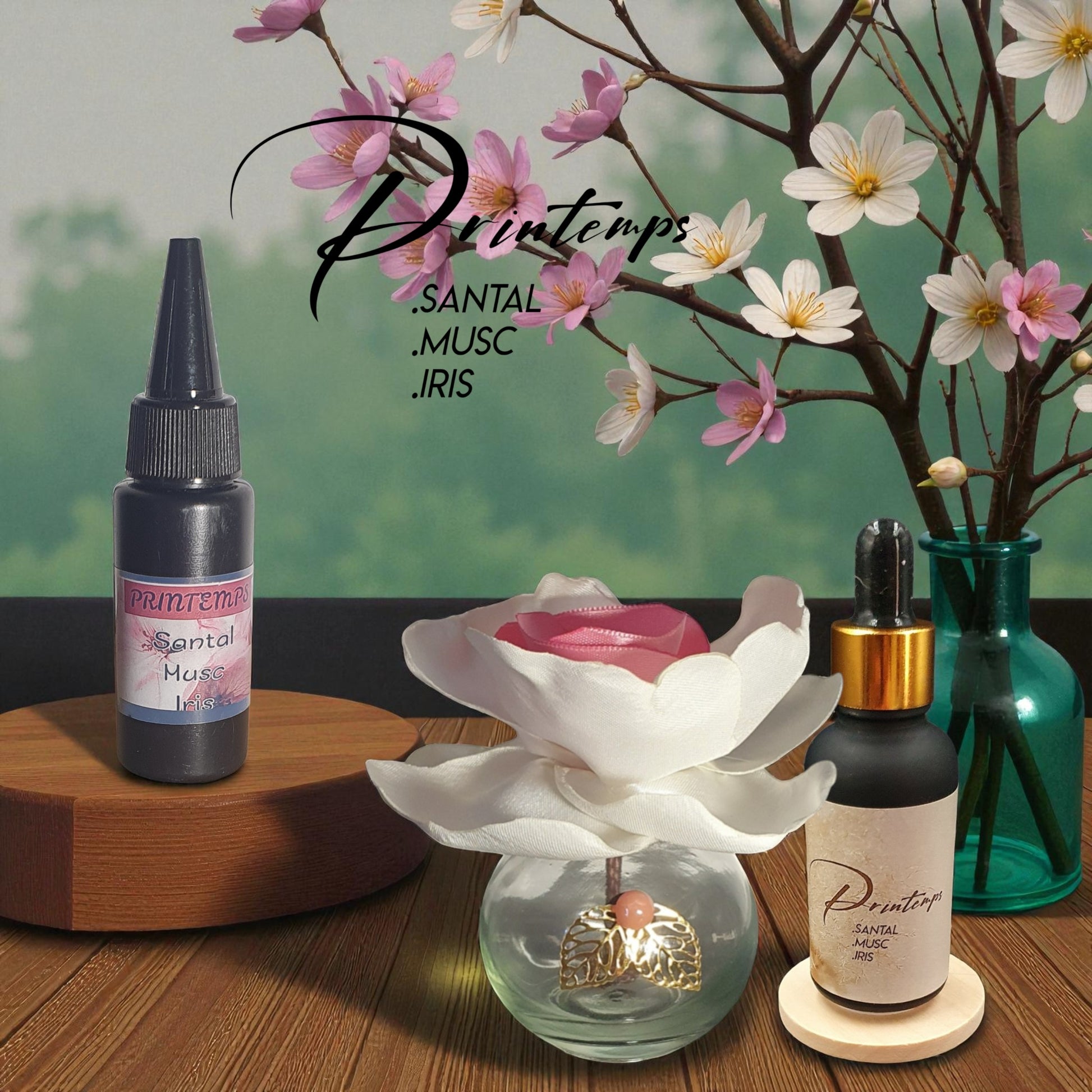 GO Printemps perfume set styled for spring aesthetic