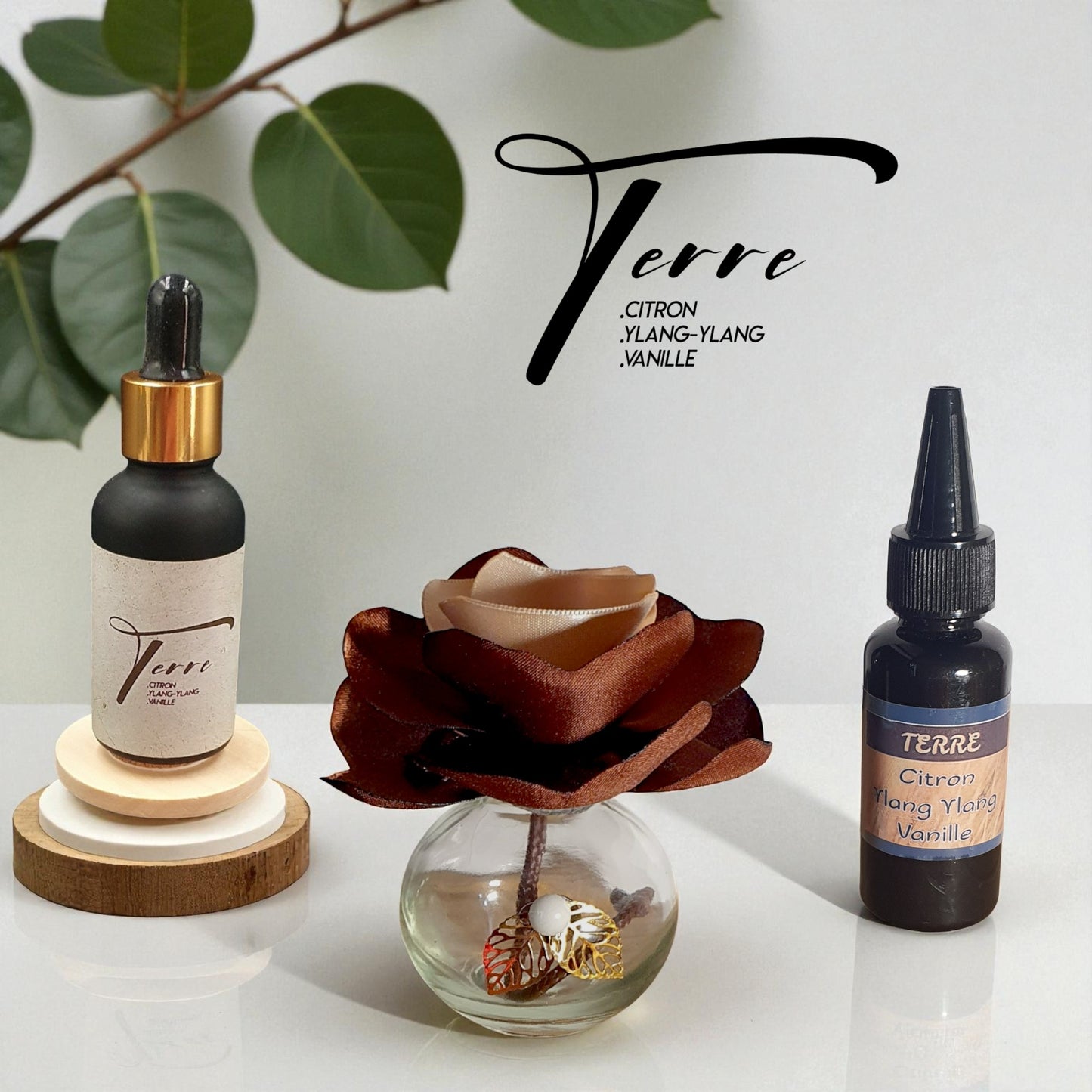 GO Terre perfume bottle with earthy, grounded fragrance