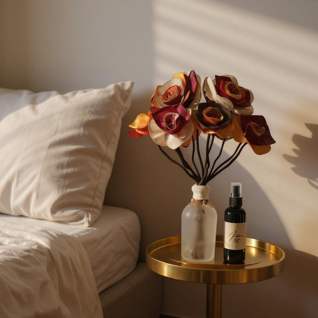   vase de fleurs décoratif SAN avec parfum naturel